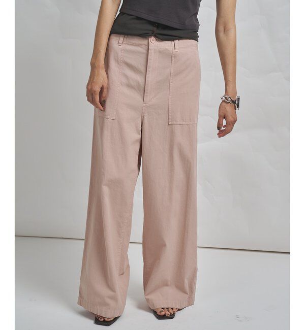 GEMINI「【GEMINI】製品染めパンツ」|チノ|ピンク