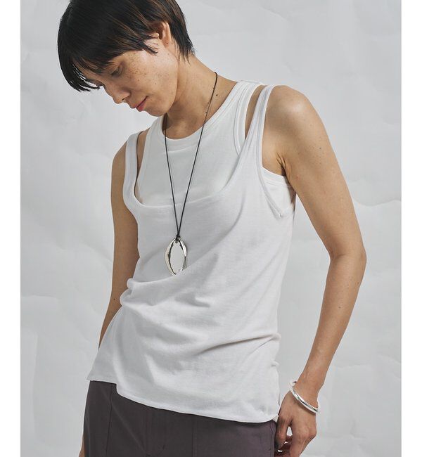 GEMINI「【GEMINI】マルチwayノースリーブカットソー」|Tシャツ・カットソー|オフホワイト