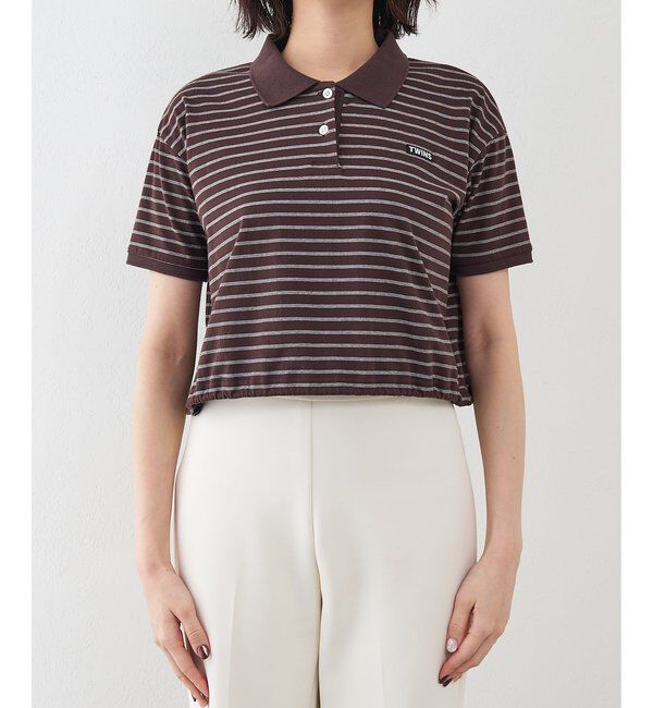 GEMINI「【GEMINI】ボーダーポロカットソー」|Tシャツ・カットソー|