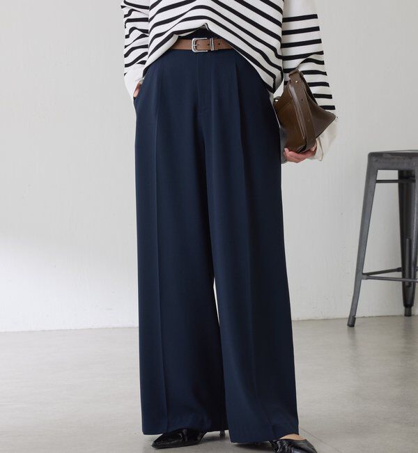  「ジャージワイドパンツ」|チノ|