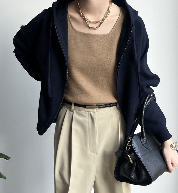  「スクエアニットタンク」|ニット・セーター|