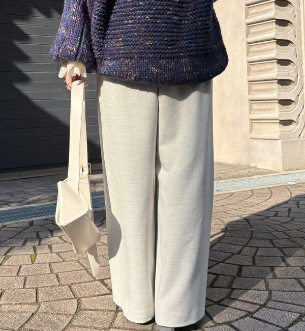  「ウォームタックワイドパンツ」|チノ|