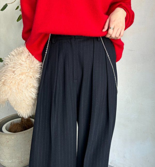  「ソフト起毛ストレッチパンツ」|チノ|