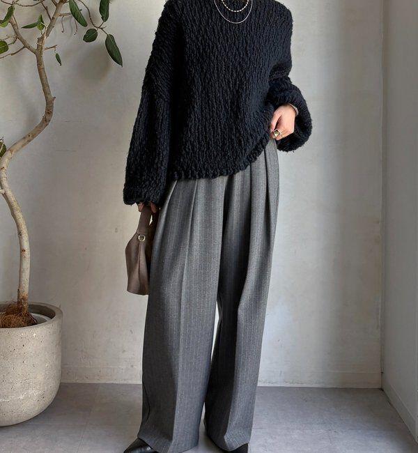  「ソフト起毛ストレッチパンツ」|チノ|