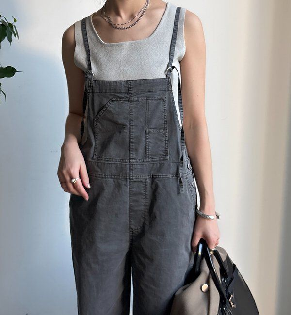  「ストレッチツイルピグメント加工オールインワン」|ワンピース|