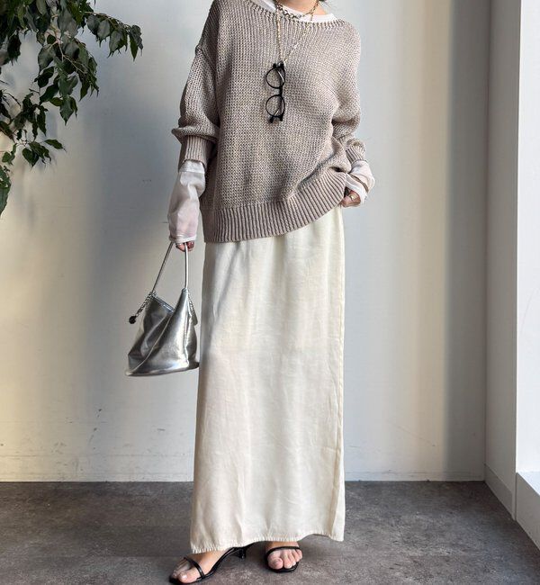  「コットンローゲージプルオーバー」|ニット・セーター|