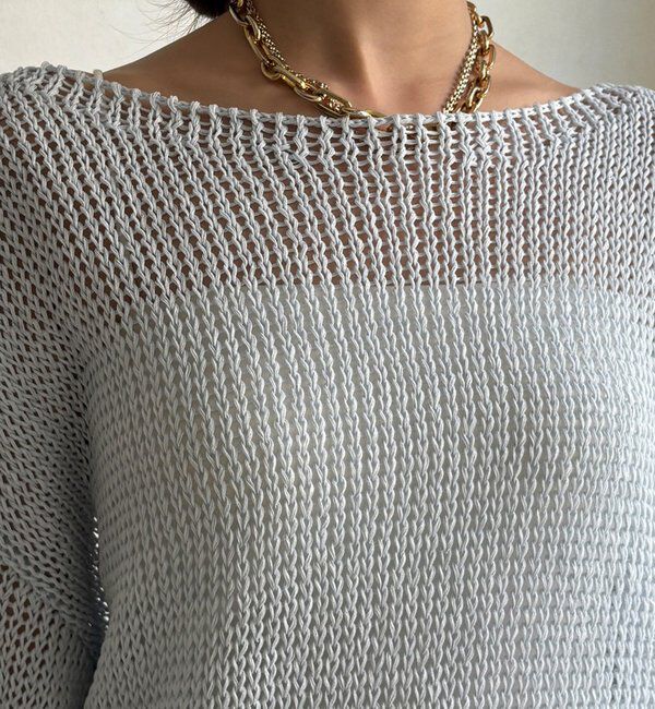  「コットンローゲージプルオーバー」|ニット・セーター|