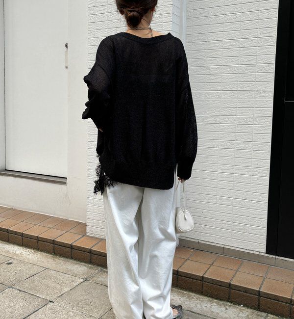  「ショート丈アシメレースキャミ」|シャツ・ブラウス|