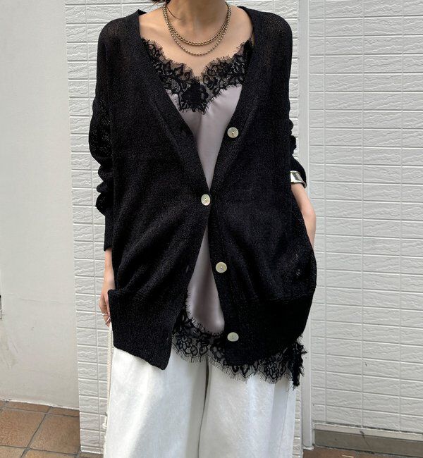  「ショート丈アシメレースキャミ」|シャツ・ブラウス|