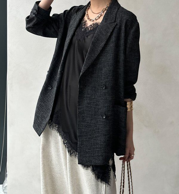  「ショート丈アシメレースキャミ」|シャツ・ブラウス|