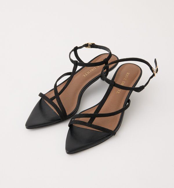  「予約【抜け感】ポインテッドラインサンダル」|サンダル|