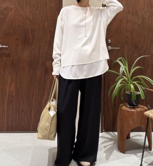  「【新色登場！】バックスリットブラウスT」|シャツ・ブラウス|