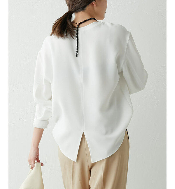  「【新色登場！】バックスリットブラウスT」|シャツ・ブラウス|