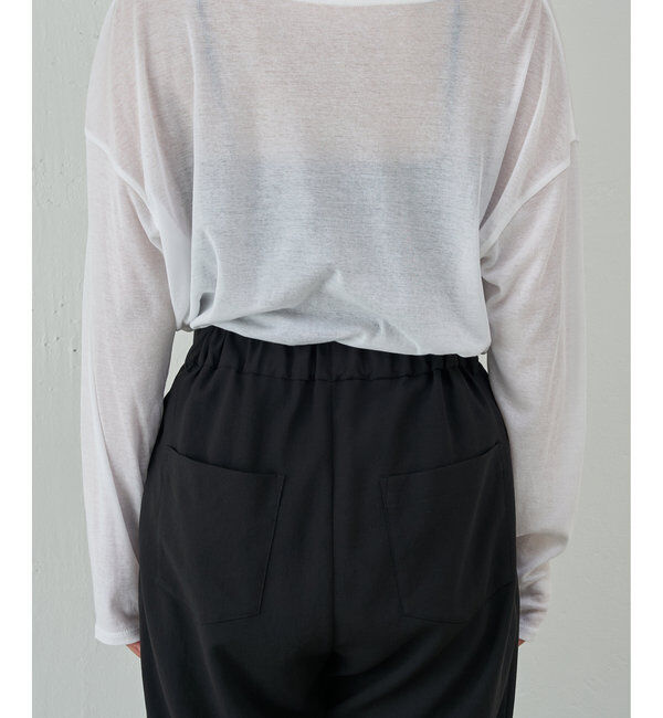  「【-3kg見えパンツ】【リニューアル！】ジャージーテーパードパンツ」|チノ|