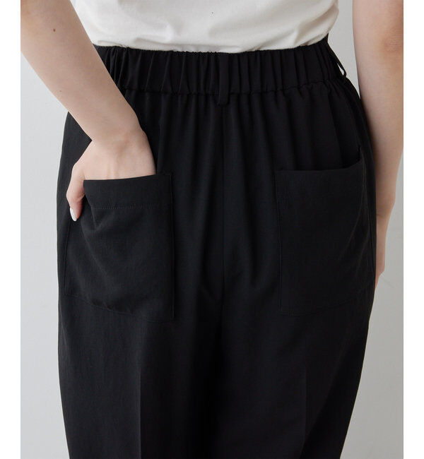  「【リニューアル！】ジャージーワイドタックパンツ」|チノ|