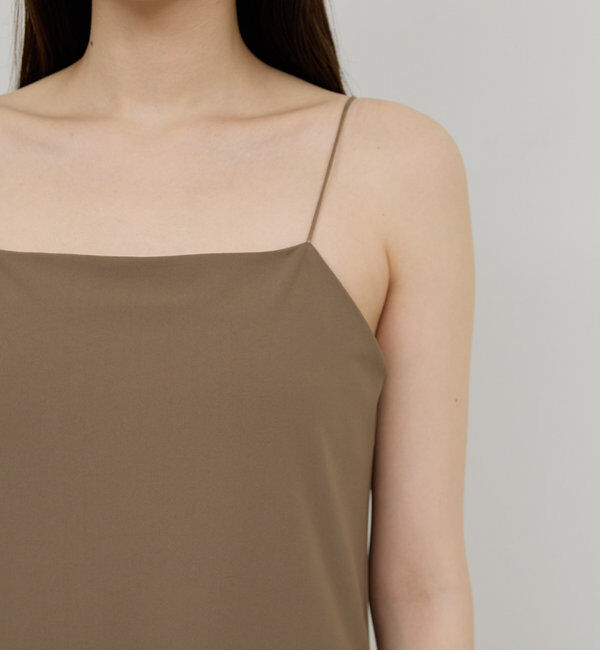  「【3サイズ展開】ストレッチマキシキャミワンピース」|ワンピース|