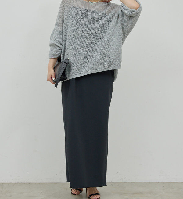  「【3サイズ展開】ストレッチマキシキャミワンピース」|ワンピース|