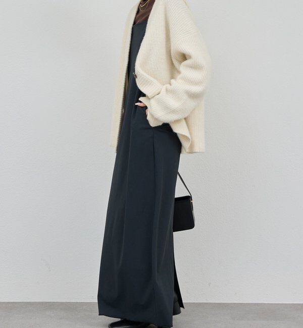  「【3サイズ展開】ストレッチマキシキャミワンピース」|ワンピース|