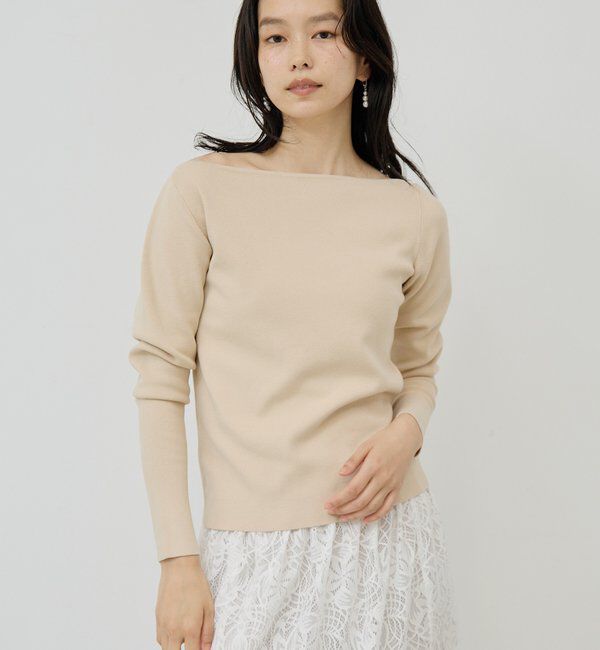  「ボートニットプルオーバー」|ニット・セーター|