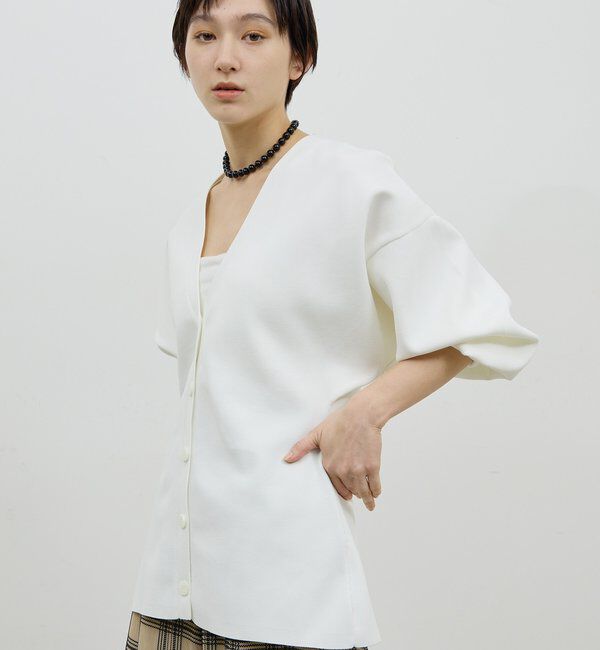  「ウエストシェイプカーディガン」|ニット・セーター|