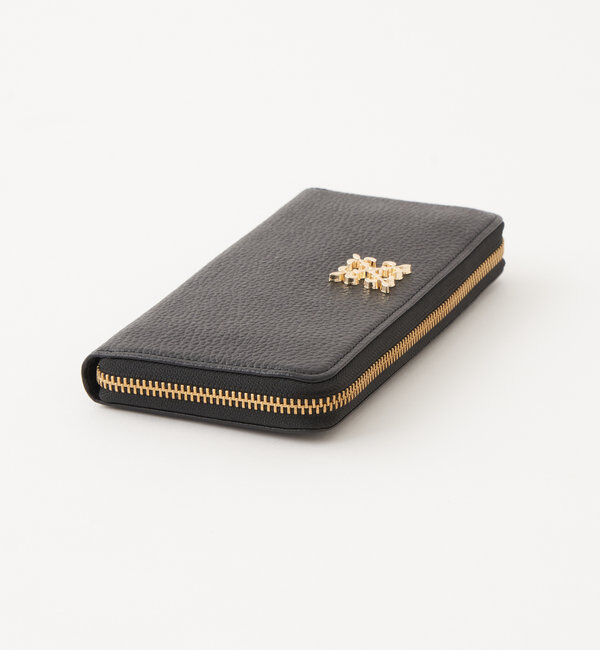  「モノグラムプレートラウンドジップウォレット」|財布|