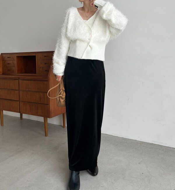  「フェザーラップカーディガン」|カーディガン|