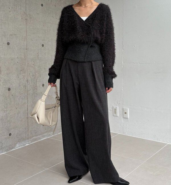  「フェザーラップカーディガン」|カーディガン|