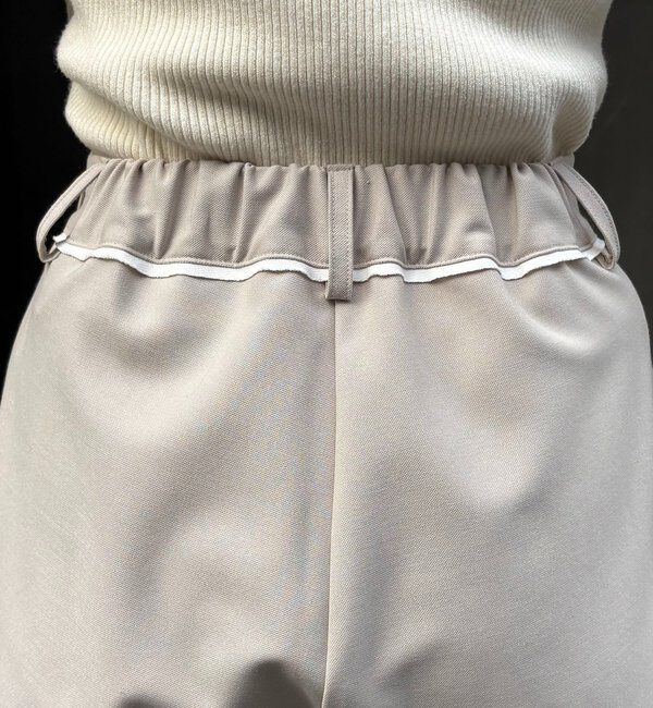  「【低身長サイズあり】ピンタックフレアパンツ」|チノ|