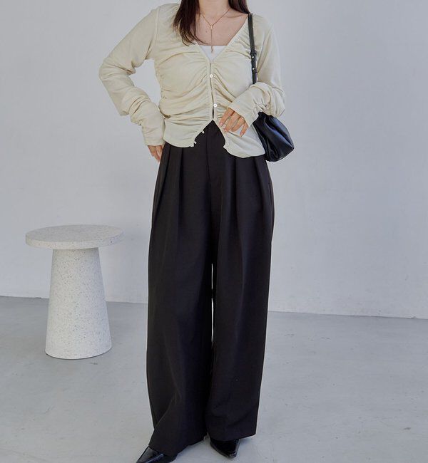  「パイピングドレープカーディガン」|Tシャツ・カットソー|