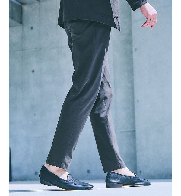 ABAHOUSE「【セットアップ対応/接触冷感】ハイブリット リラックス スラックス」|スラックス|ダークブラウン