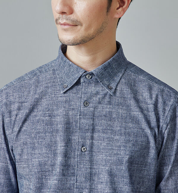 ABAHOUSE「【FLEX SHIRTS】DryMoment シャンブレー シャツ」|シャツ・ブラウス|