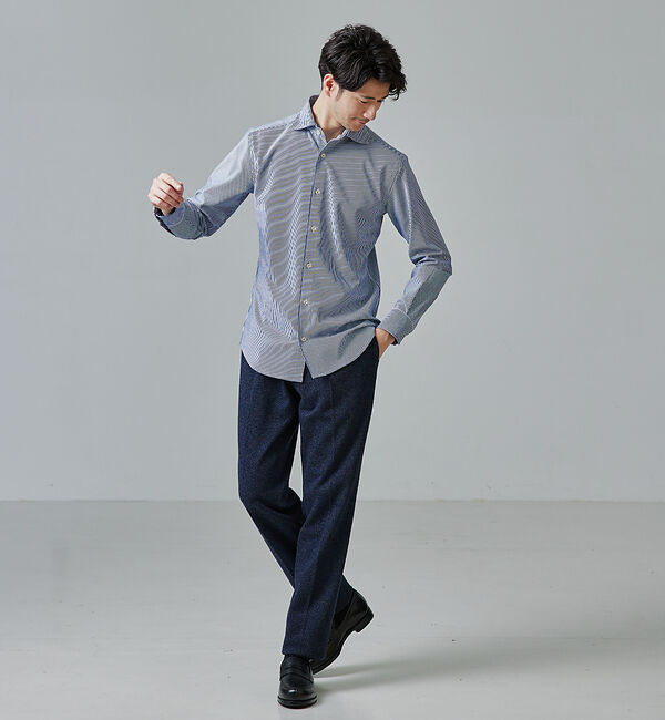 ABAHOUSE「【セットアップ対応/FLEX PANTS】ムリネ ジャージ ツイル スラックス」|スラックス|