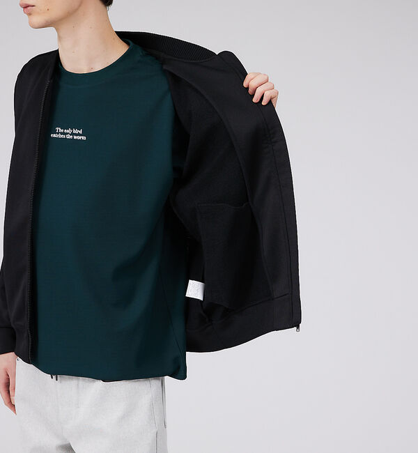 ABAHOUSE「エレガント スウェット ブルゾン」|ブルゾン・スタジャン|