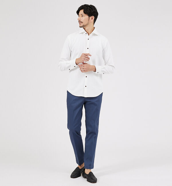 ABAHOUSE「【一部店舗＋WEB限定】定番 ツイル ストレッチ スリムフィット イージー チノ」|チノ|