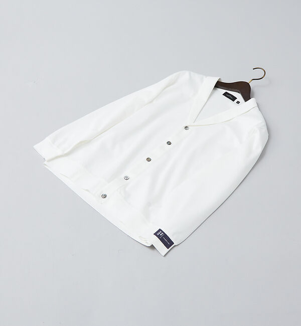 ABAHOUSE「【40周年】【Recency &times; 近藤紡績所】ARMONICOS ショールカラー」|カーディガン|ホワイト