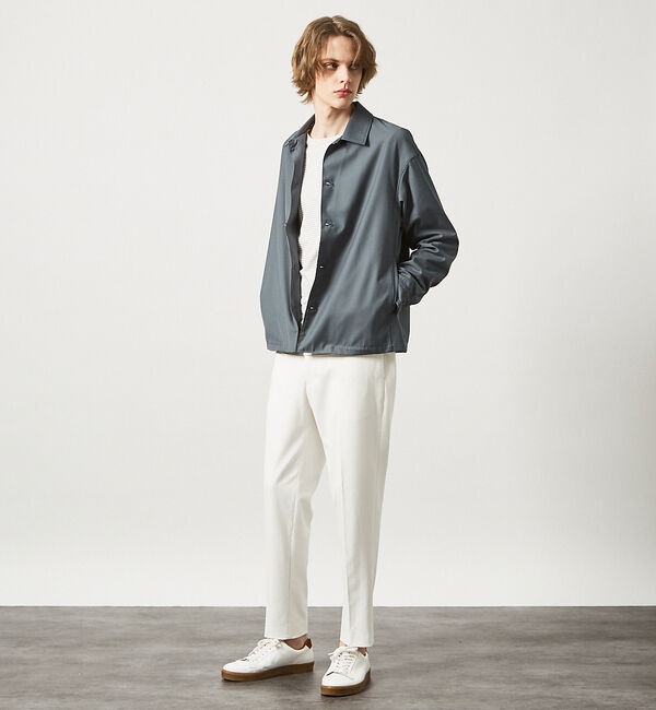 ABAHOUSE「インバーテッドプリーツ シャツブルゾン」|ブルゾン・スタジャン|