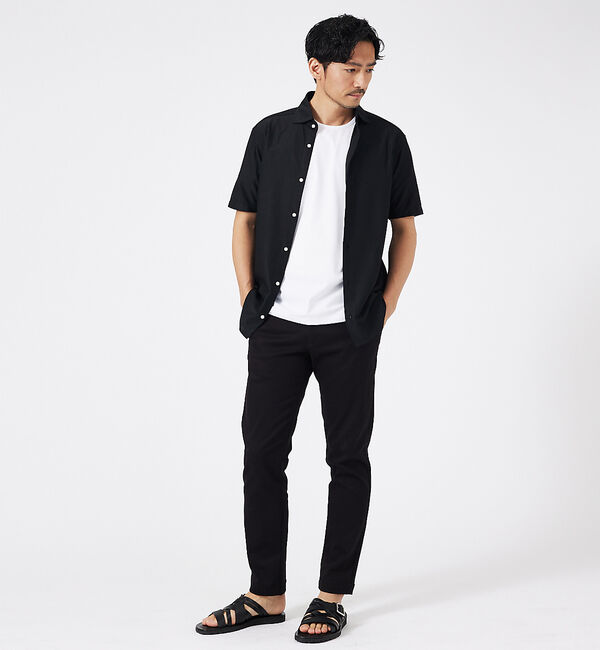 ABAHOUSE「トリコットサッカー 半袖シャツ」|シャツ・ブラウス|