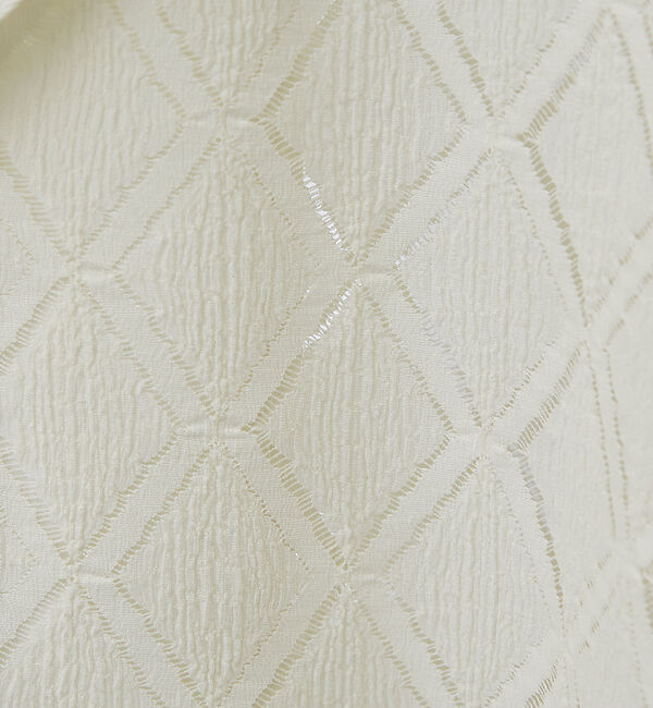 ABAHOUSE「【AH ABAHOUSE】ダイヤ柄 シアーストレッチ 長袖シャツ」|シャツ・ブラウス|