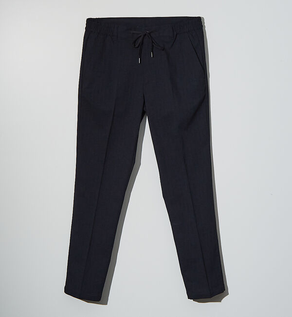 ABAHOUSE「【セットアップ対応】吸水速乾 リネンライク スラックス パンツ」|スラックス|ネイビー