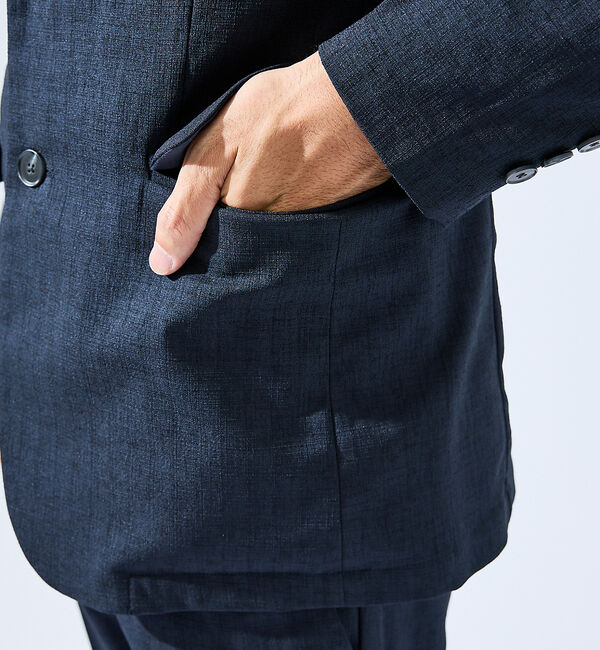 ABAHOUSE「【上下2点セット/セットアップ対応】吸水速乾 リネンライク セットアップ / ス」|スーツ|