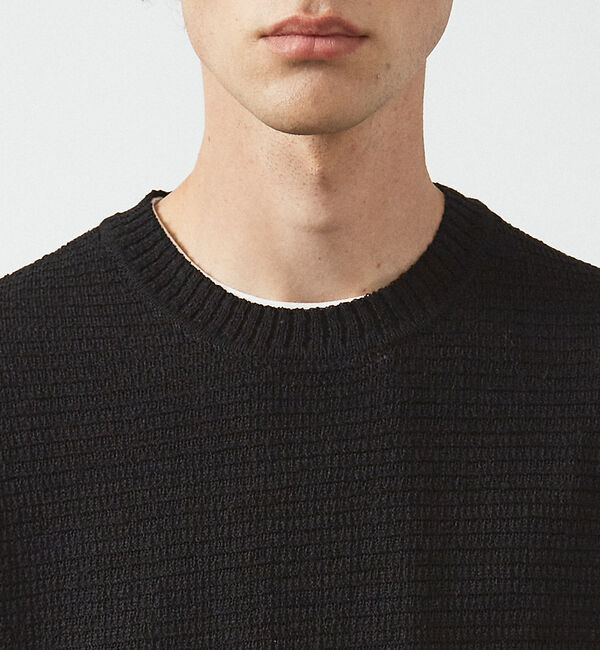 ABAHOUSE「フルニードル メッシュニットTシャツ」|Tシャツ・カットソー|