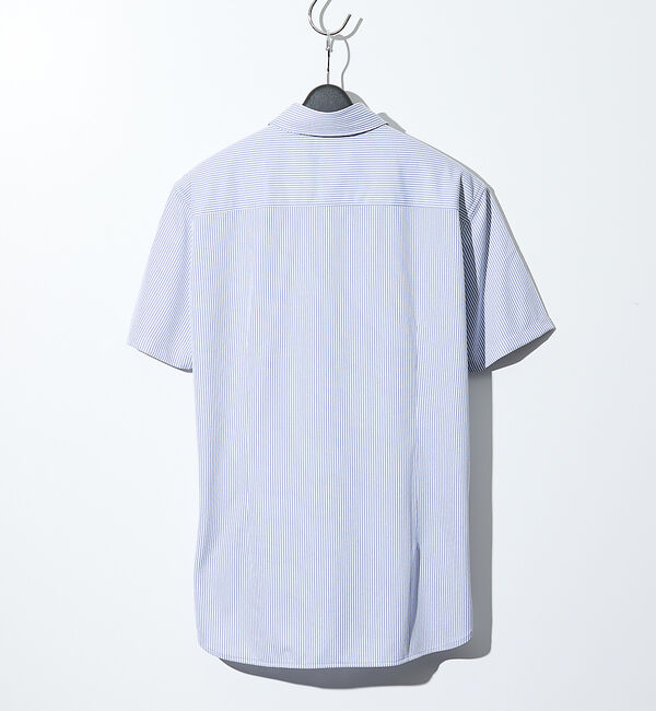 ABAHOUSE「ハイストレッチ バックストライプ半袖シャツ【FLEX SHIRTS】」|シャツ・ブラウス|