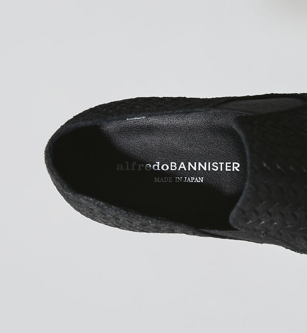 alfredoBANNISTER「【定番木型】メッシュ型押し / サイドゴア レザースリッポン」|その他|