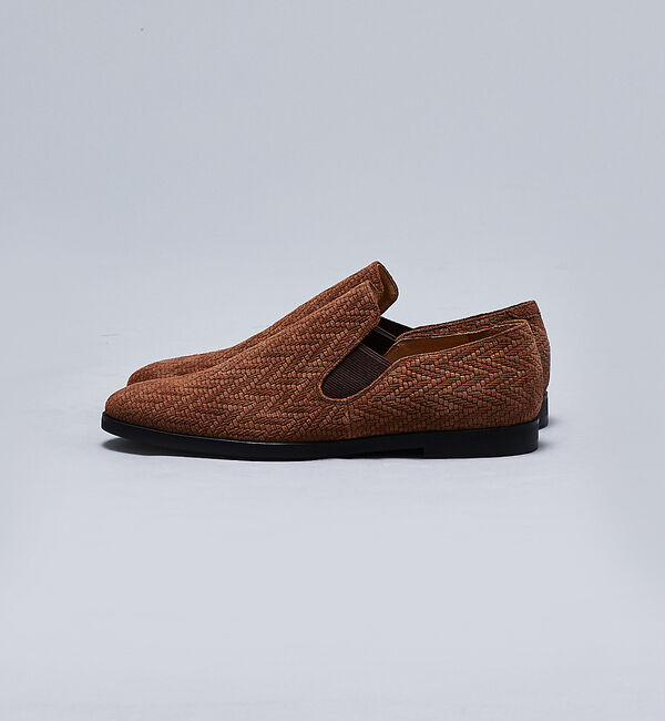 alfredoBANNISTER「【定番木型】メッシュ型押し / サイドゴア レザースリッポン」|その他|