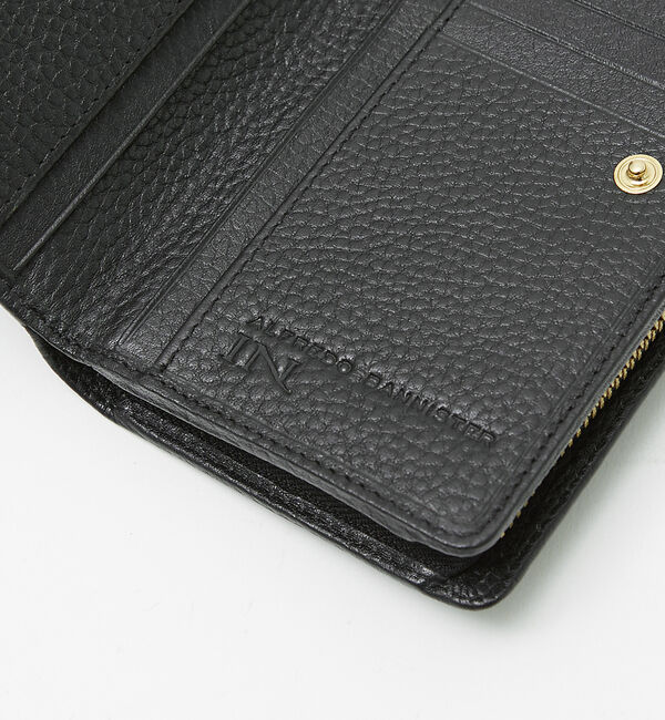 alfredoBANNISTER「牛革 シボレザー ラインデザイン 二つ折り 長財布」|財布|