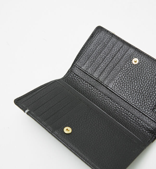 alfredoBANNISTER「牛革 シボレザー ラインデザイン 二つ折り 長財布」|財布|