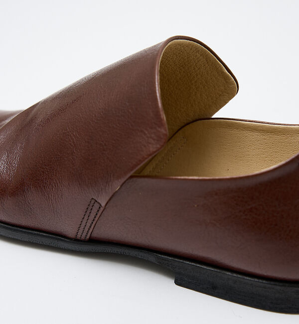 alfredoBANNISTER「軽量ソフトレザー ドレープシューズ」|スニーカー|