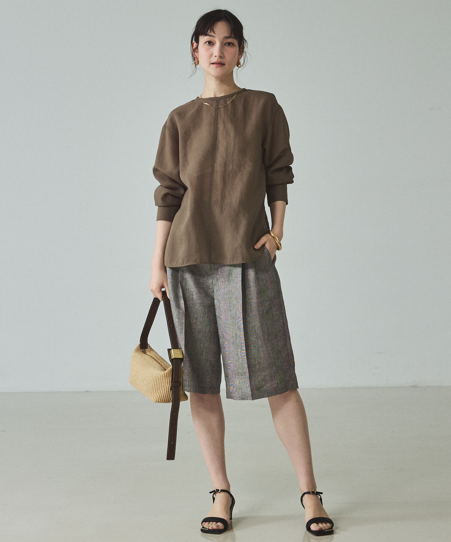 qualite「シアーTブラウス」|シャツ・ブラウス|