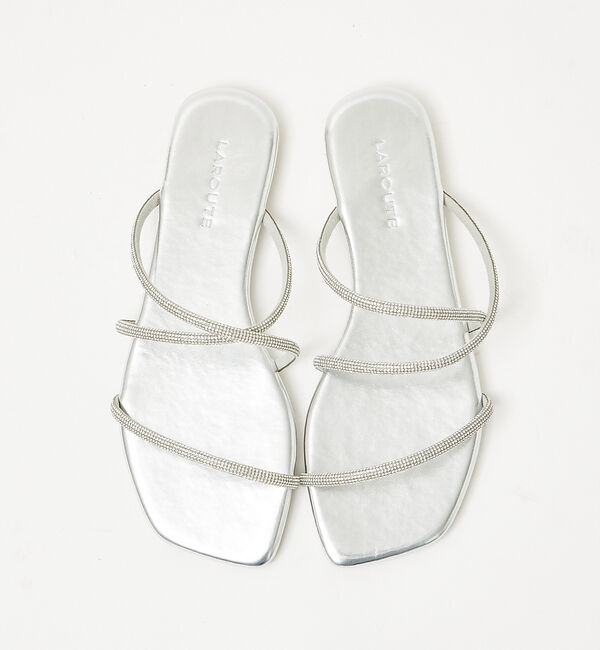 AU BANNISTER「【LAROUTE】グリッターコードフラットサンダル」|サンダル|