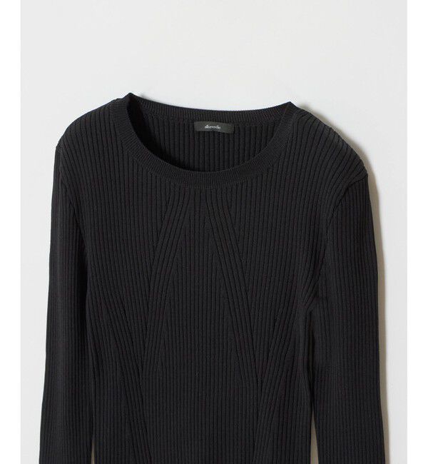 allureville「リブキリカエデザインプルオーバー」|ニット・セーター|